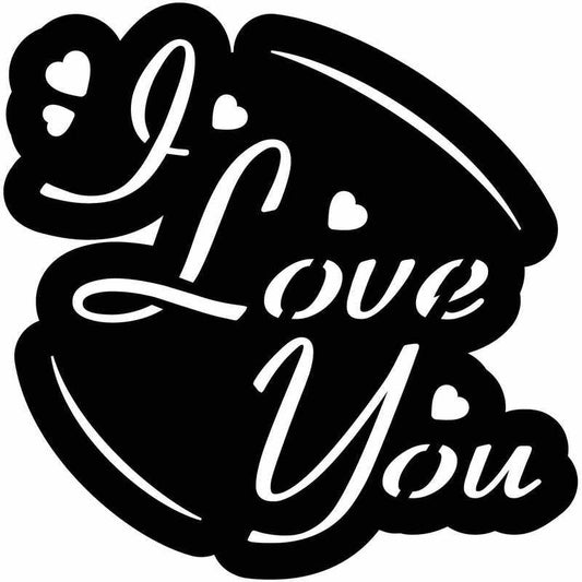 I Love You Free DXF files cut ready for CNC-DXFforCNC.com