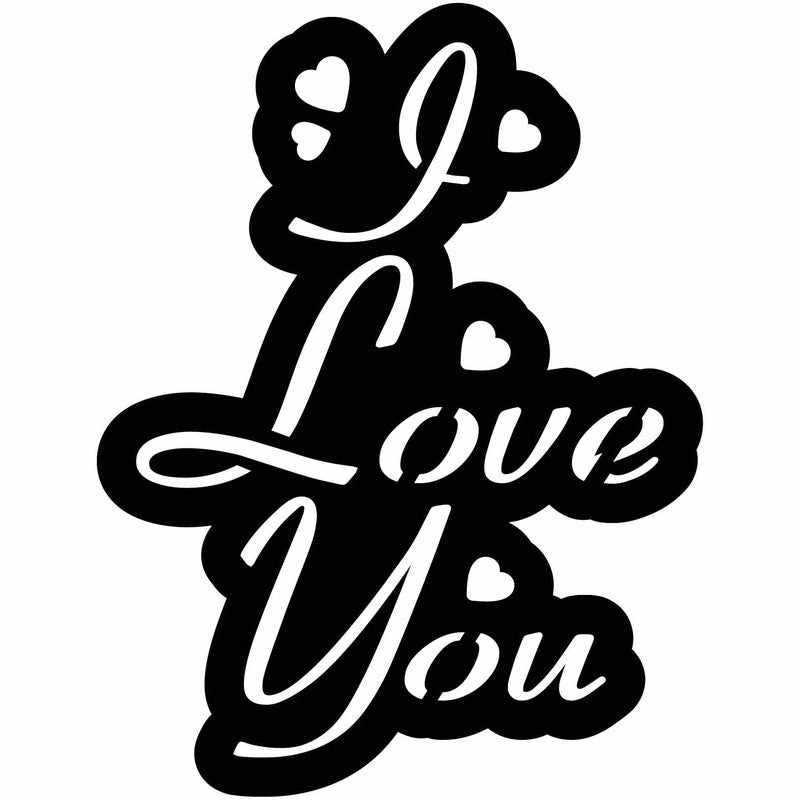 I Love You Free DXF files cut ready for CNC-DXFforCNC.com