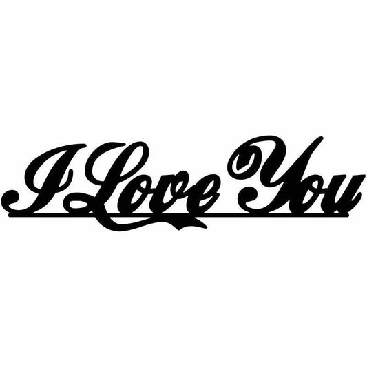 I Love You Free DXF files cut ready for CNC-DXFforCNC.com