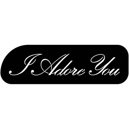 I Adore You Sign Free DXF files cut ready for CNC-DXFforCNC.com