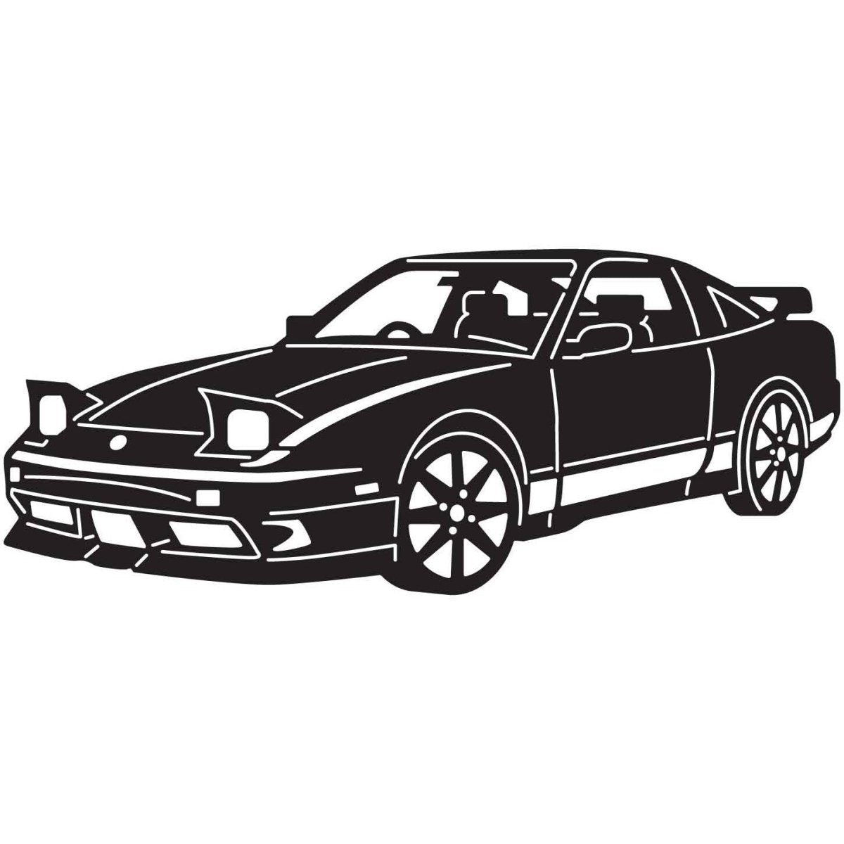 JDM Cars 11 DXF File Cut Ready for CNC