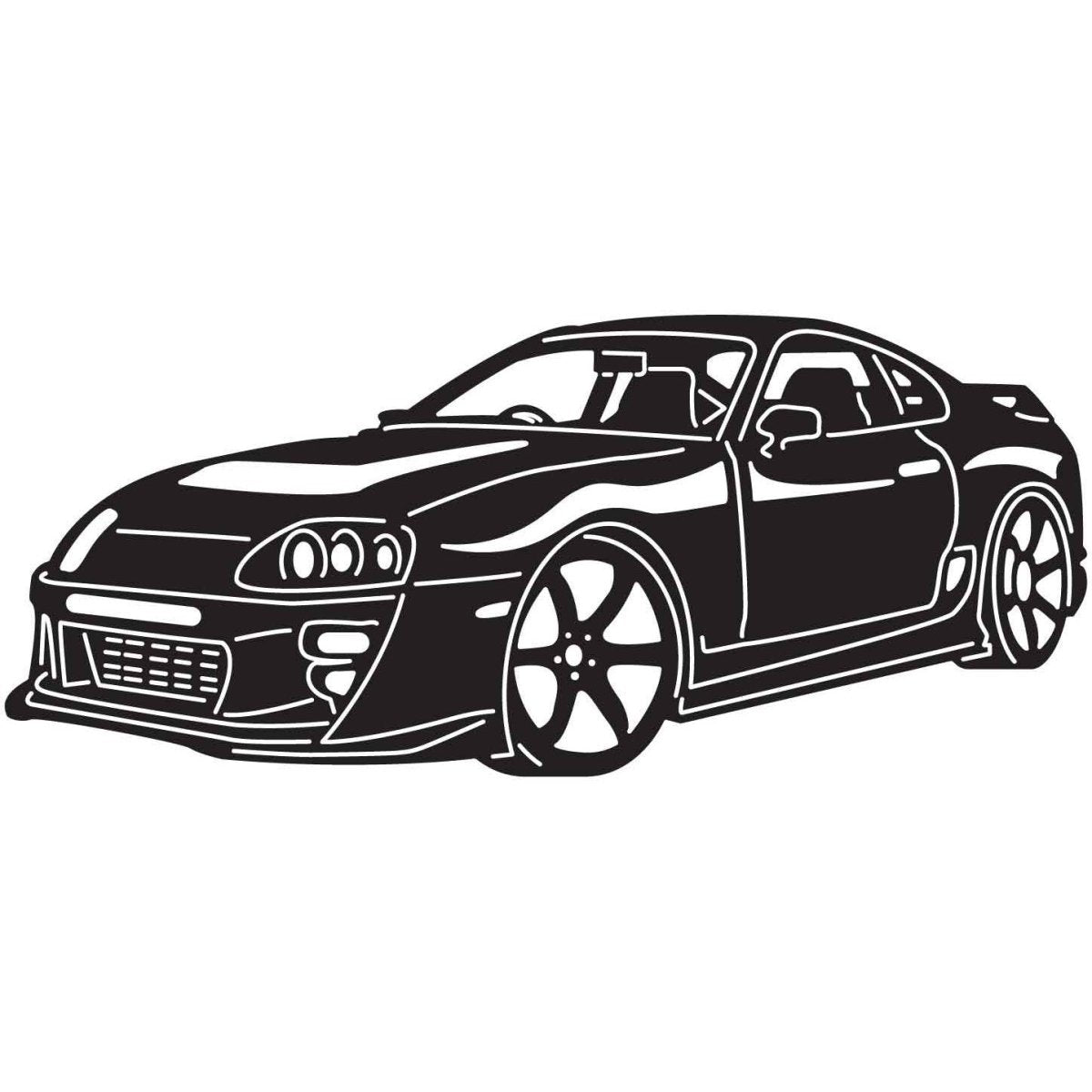 JDM Cars 15 DXF File Cut Ready for CNC