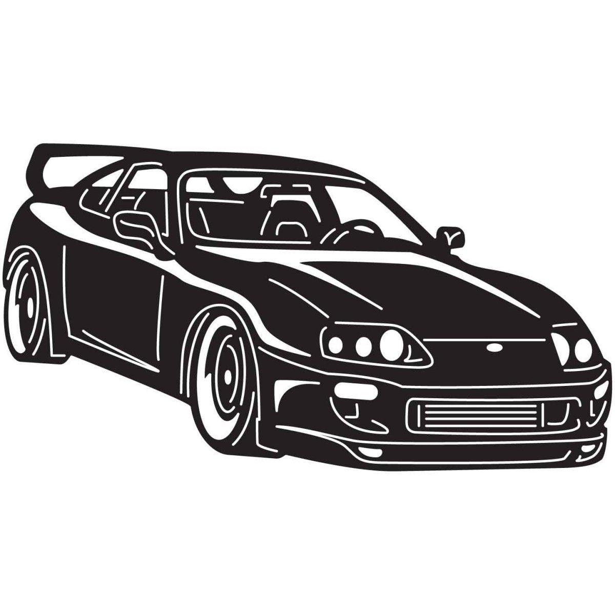 JDM Cars 29 DXF File Cut Ready for CNC