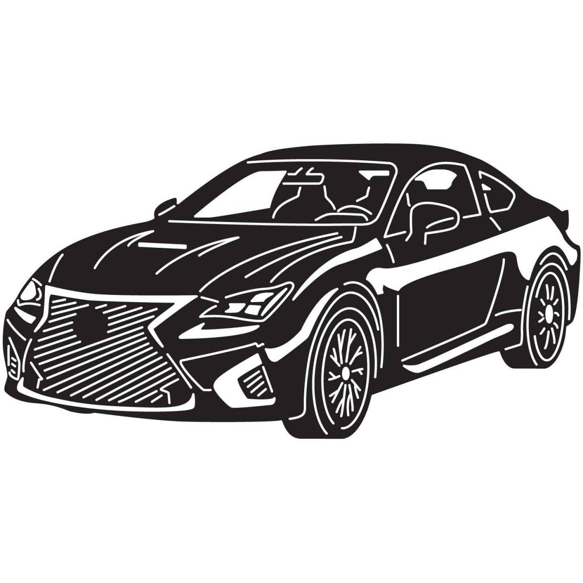 JDM Cars 35 DXF File Cut Ready for CNC