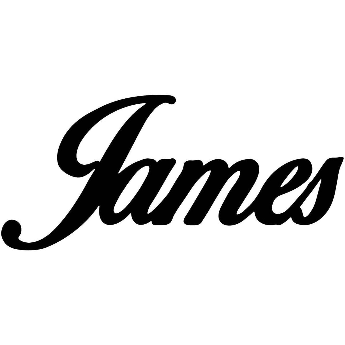 James Name DXF File Cut Ready for CNC