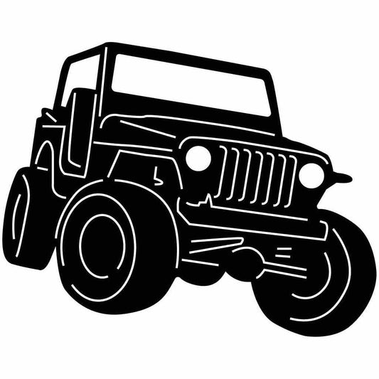 Jeep Car 4x4 Free-DXF files cut ready for CNC-DXFforCNC.com