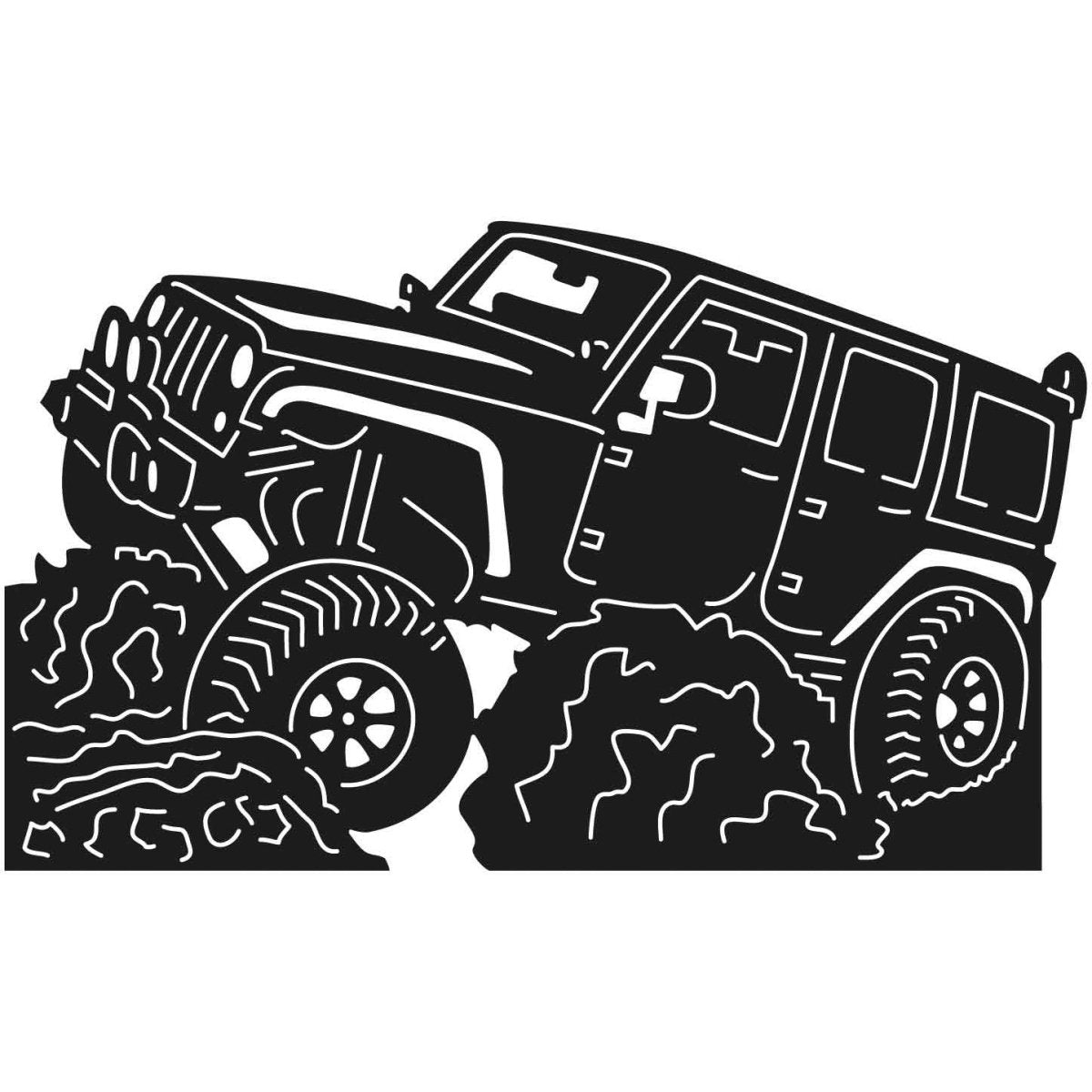 Jeep Rock Climber 10 DXF File Cut Ready for CNC