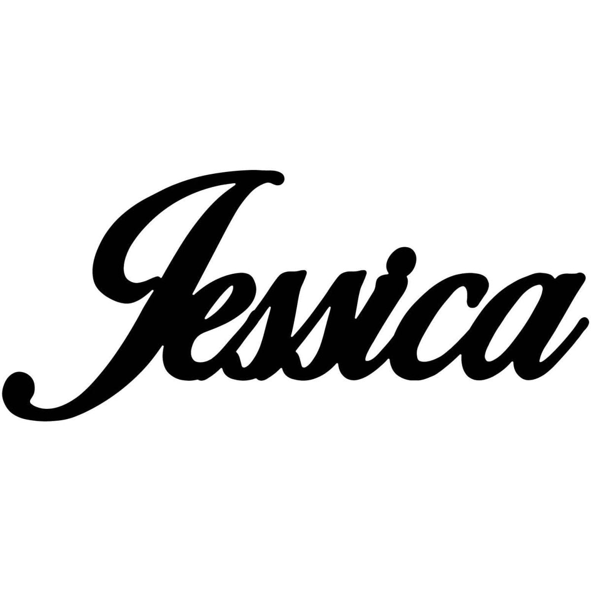 Jessica Name DXF File Cut Ready for CNC