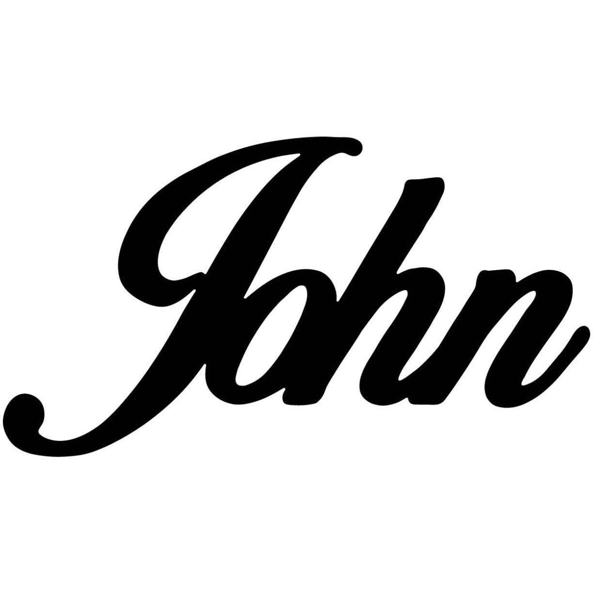 John Name DXF File Cut Ready for CNC