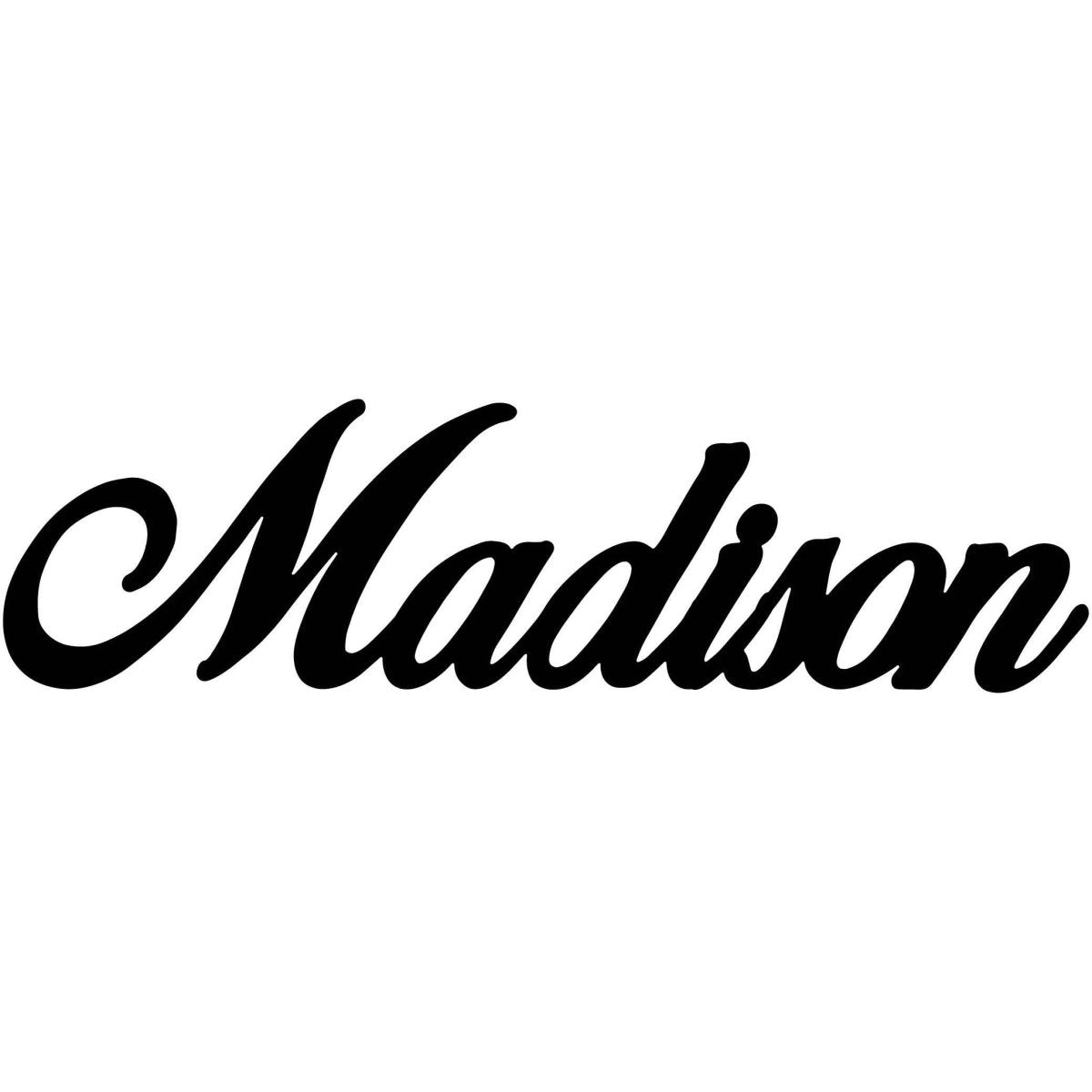 Madison Name DXF File Cut Ready for CNC