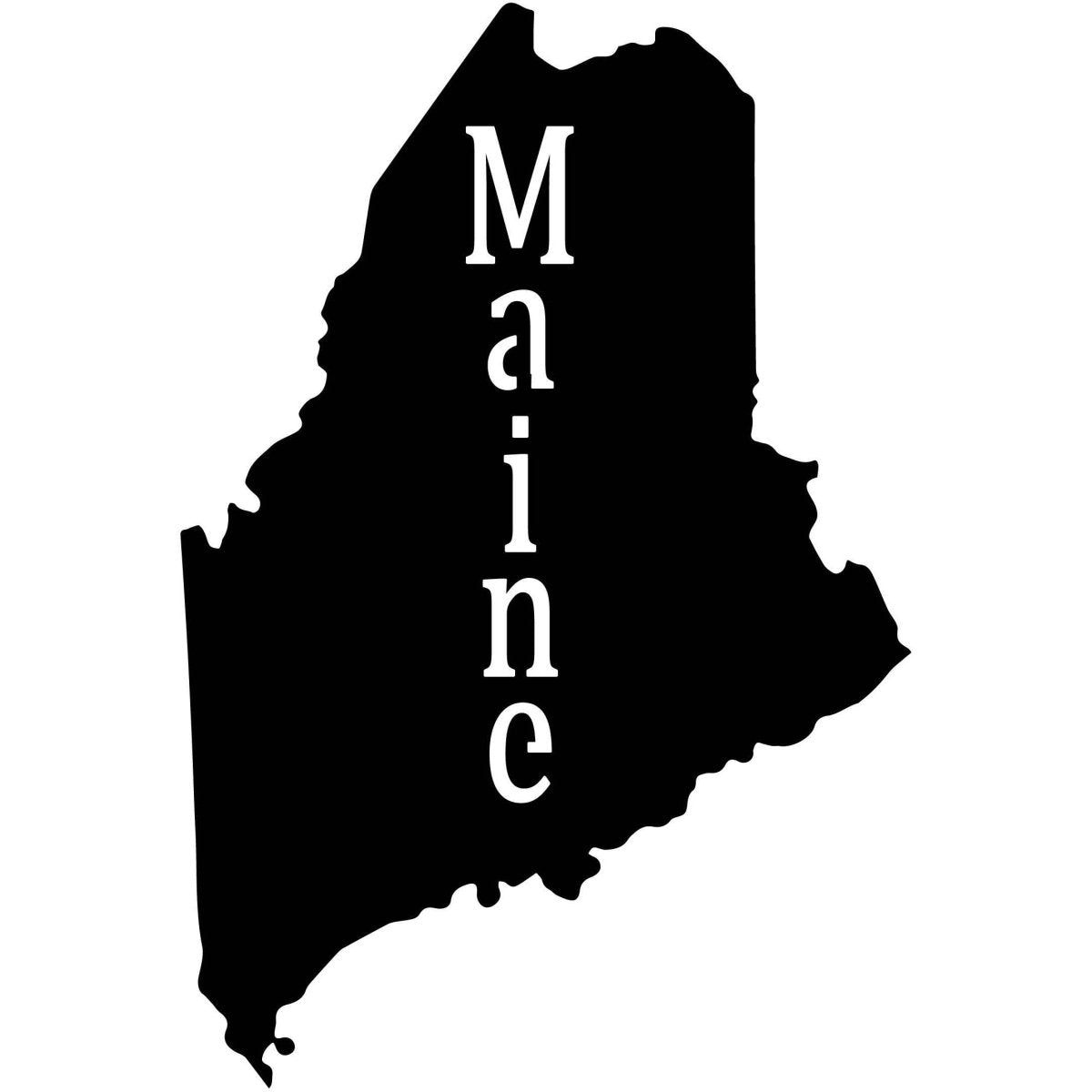 Maine USA State Map