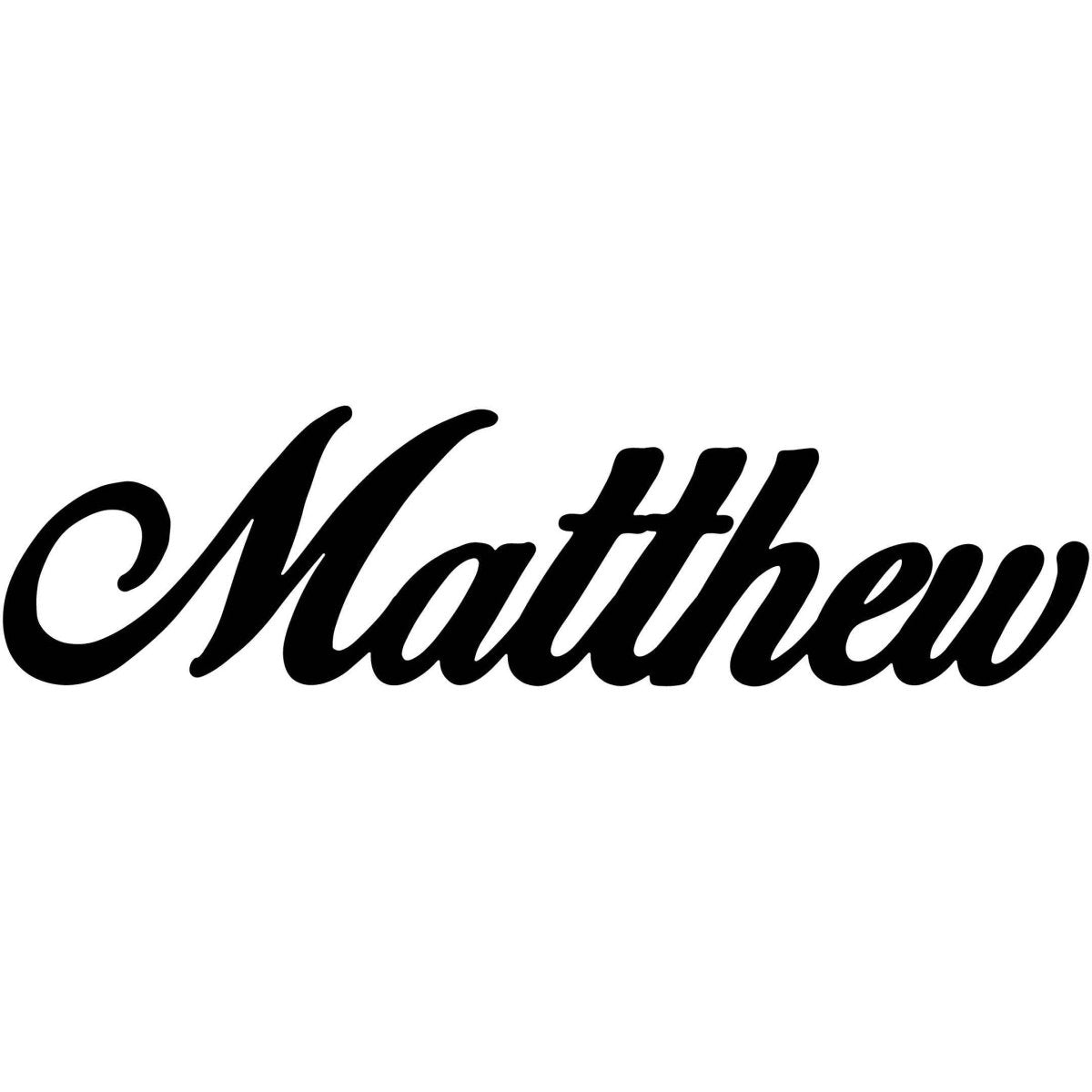 Matthew Name DXF File Cut Ready for CNC