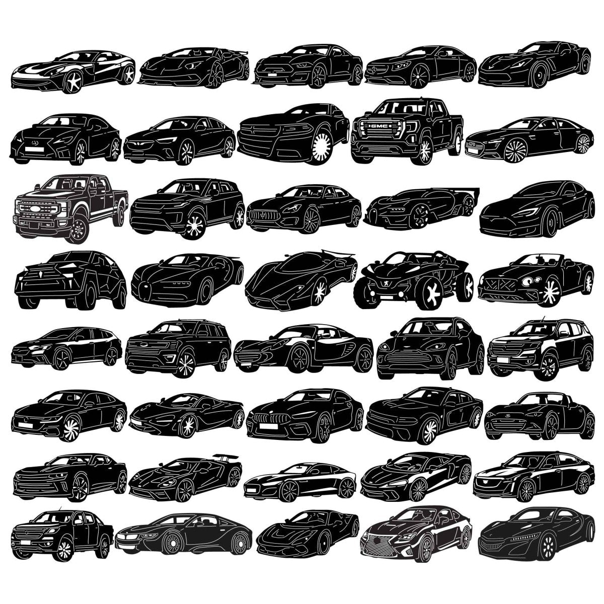 All Cars bundle-DXFforCNC.com