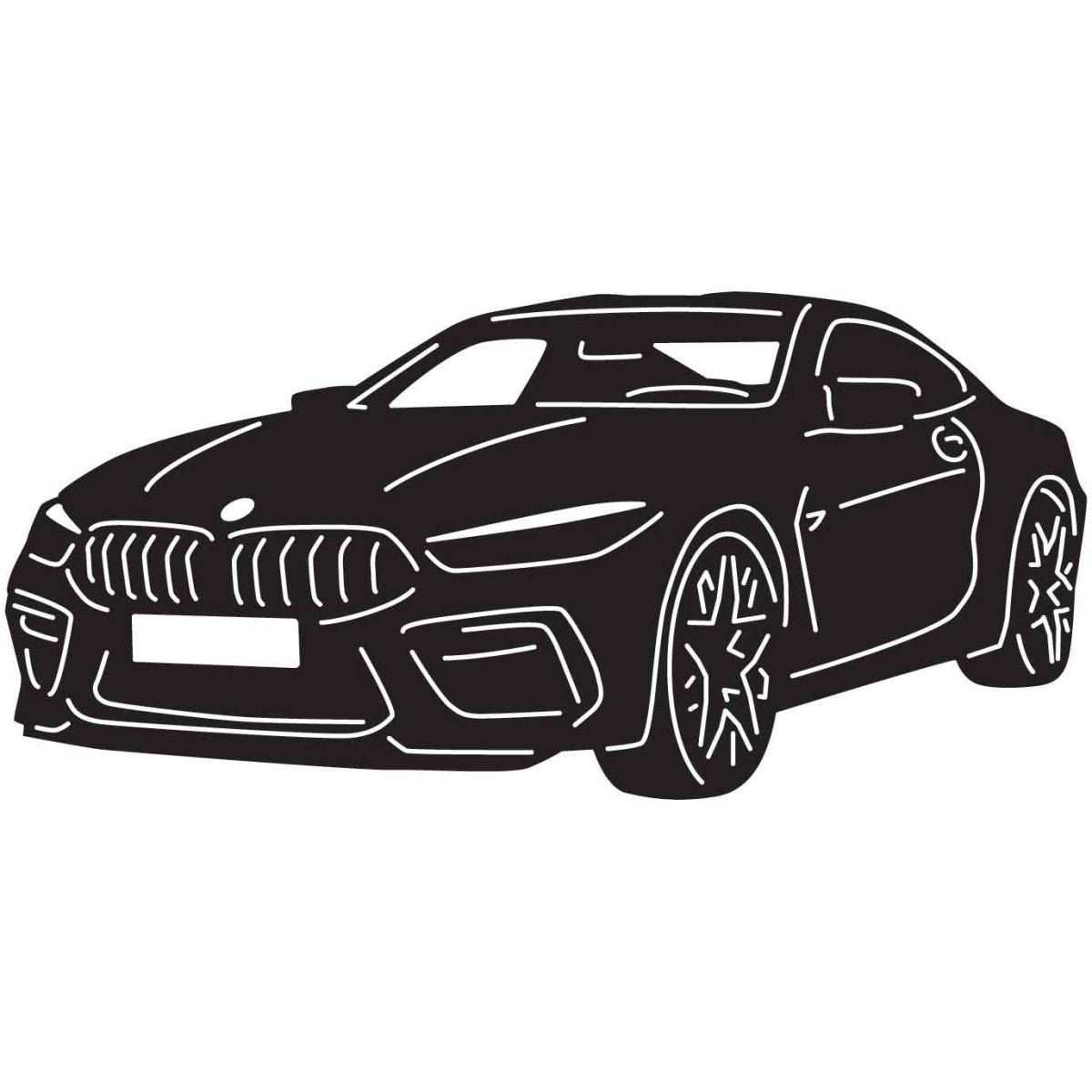 Modern Cars 19 DXF File Cut Ready for CNC