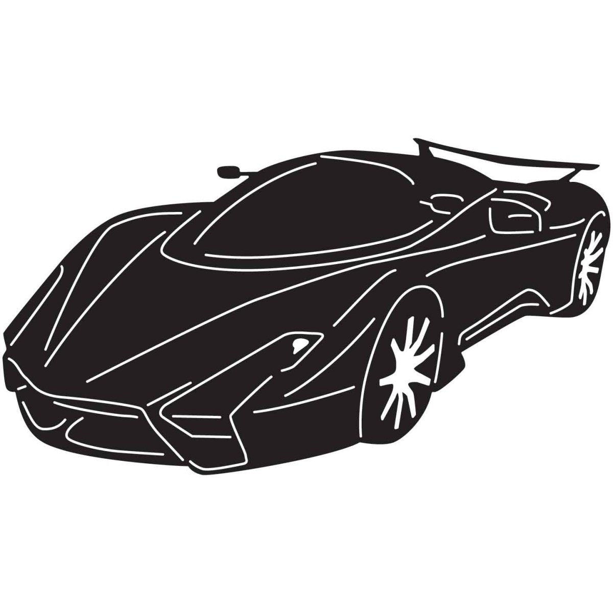 Modern Cars 29 DXF File Cut Ready for CNC