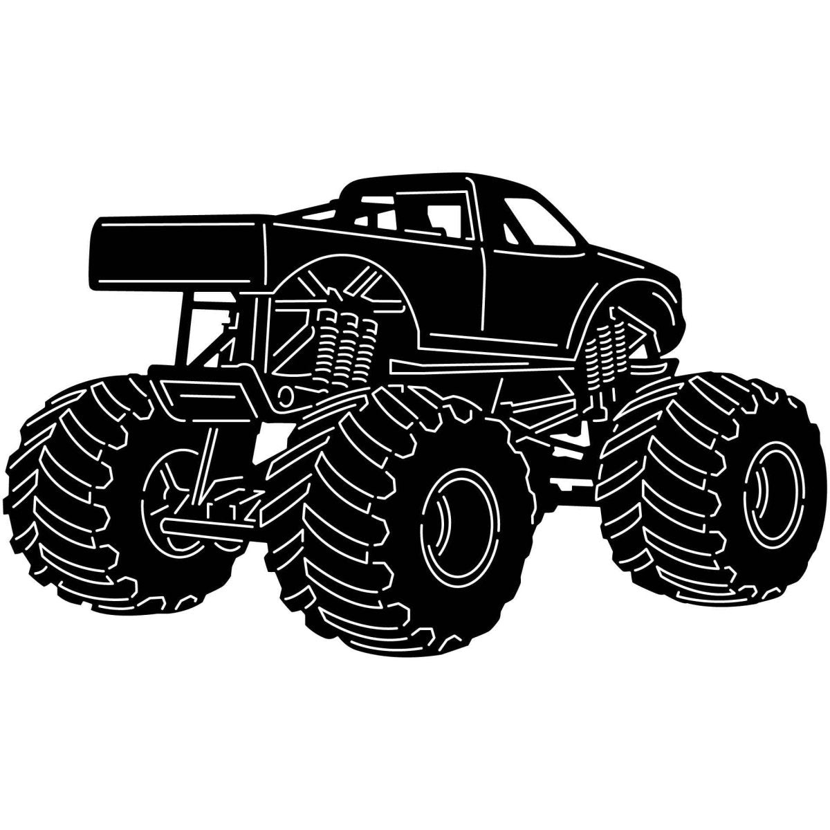 Monster Trucks 03 DXF File Cut Ready for CNC