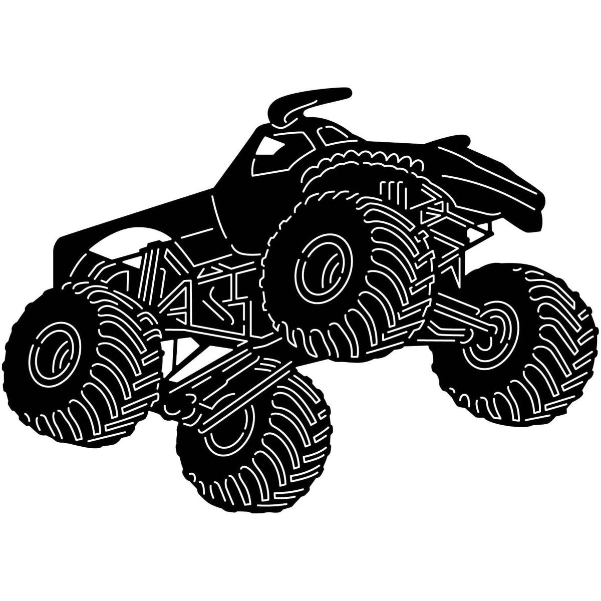 Monster Trucks 06 DXF File Cut Ready for CNC