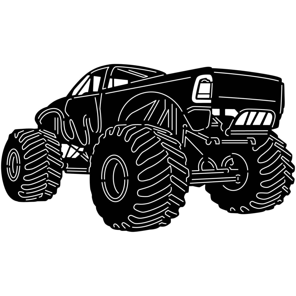 Monster Trucks 07 DXF File Cut Ready for CNC