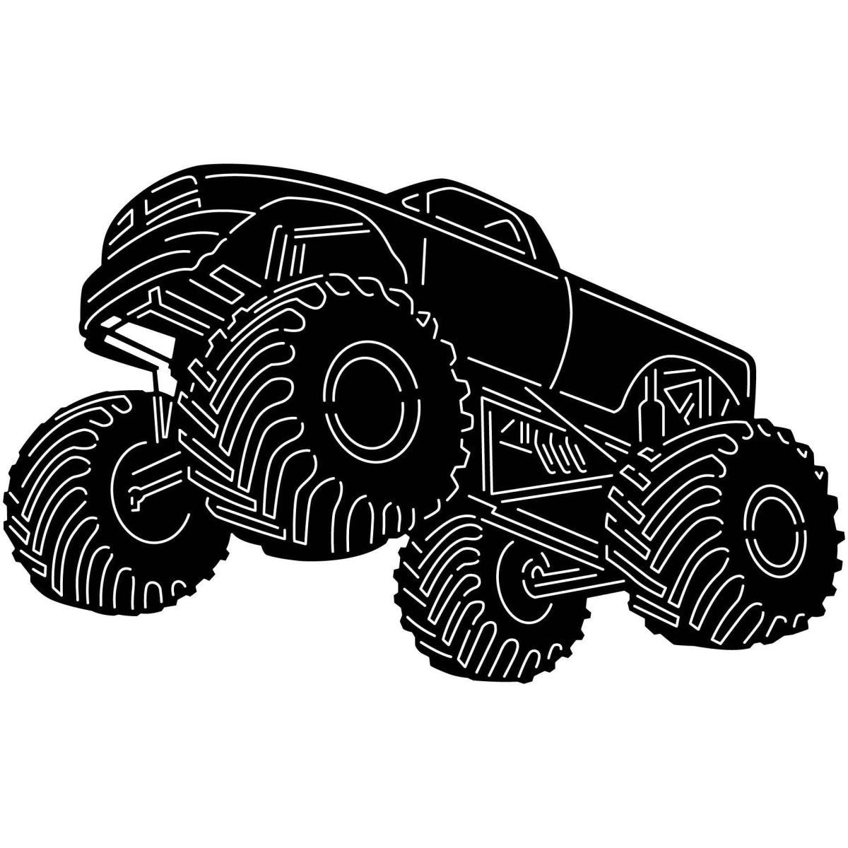 Monster Trucks 10 DXF File Cut Ready for CNC