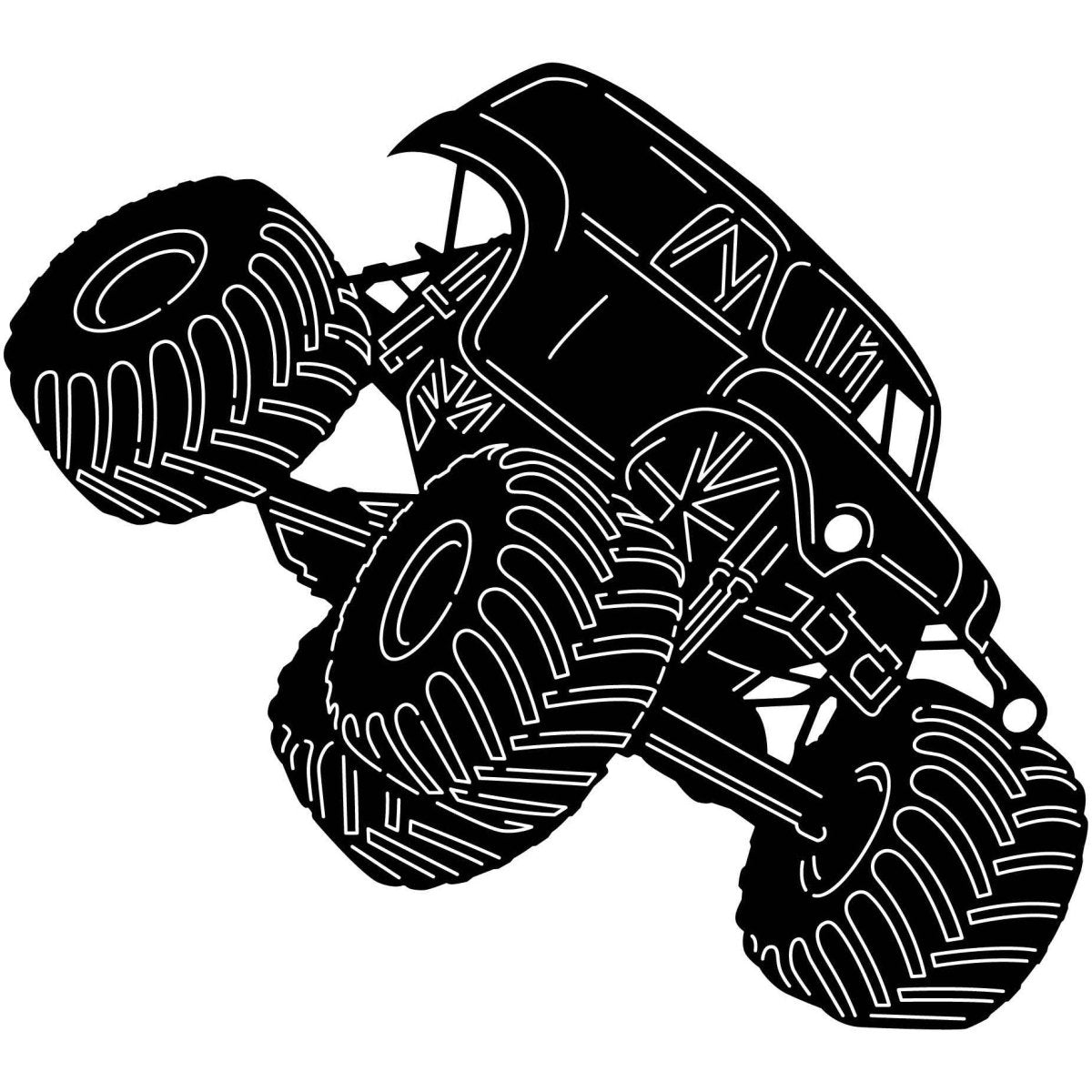 Monster Trucks 11 DXF File Cut Ready for CNC