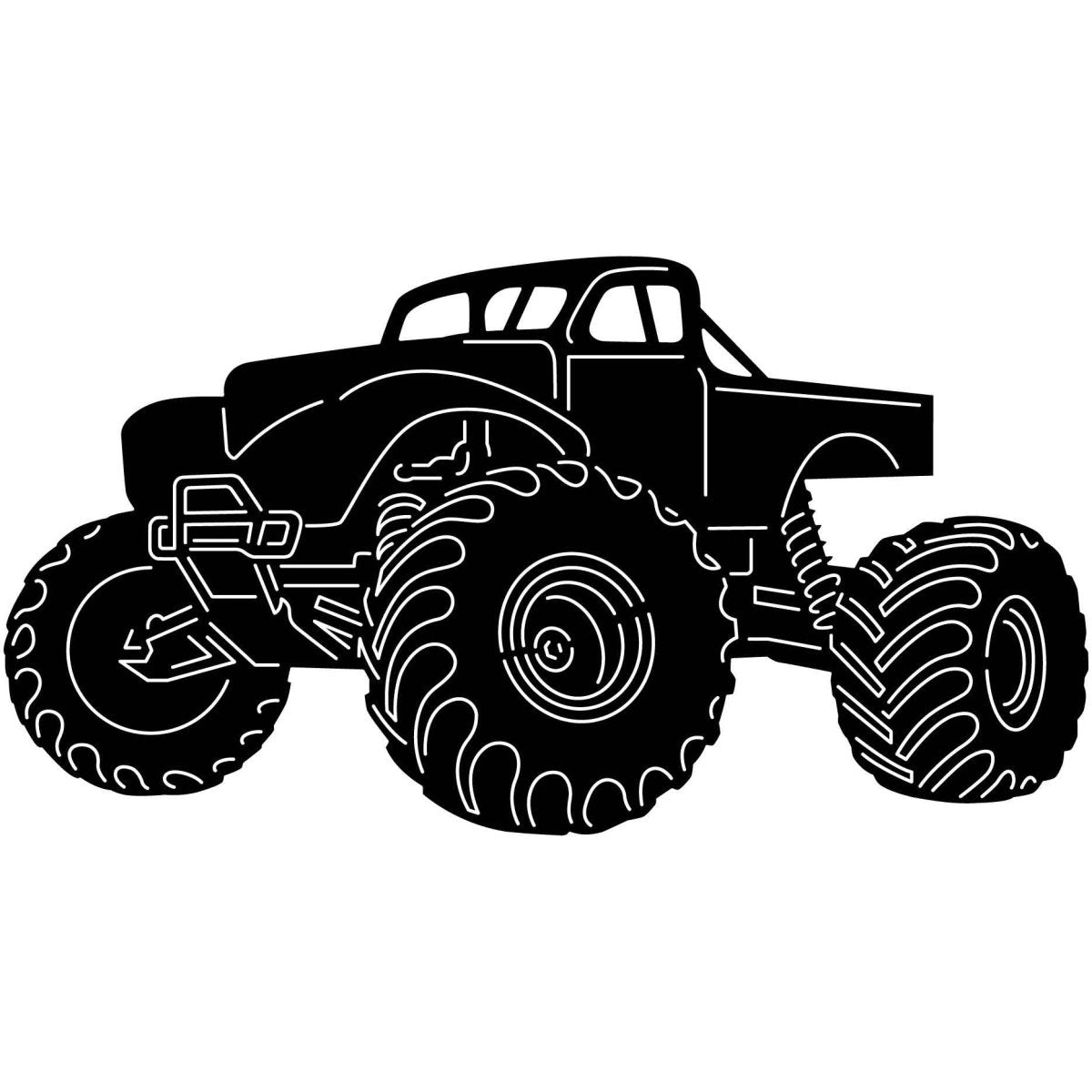 Monster Trucks 23 DXF File Cut Ready for CNC