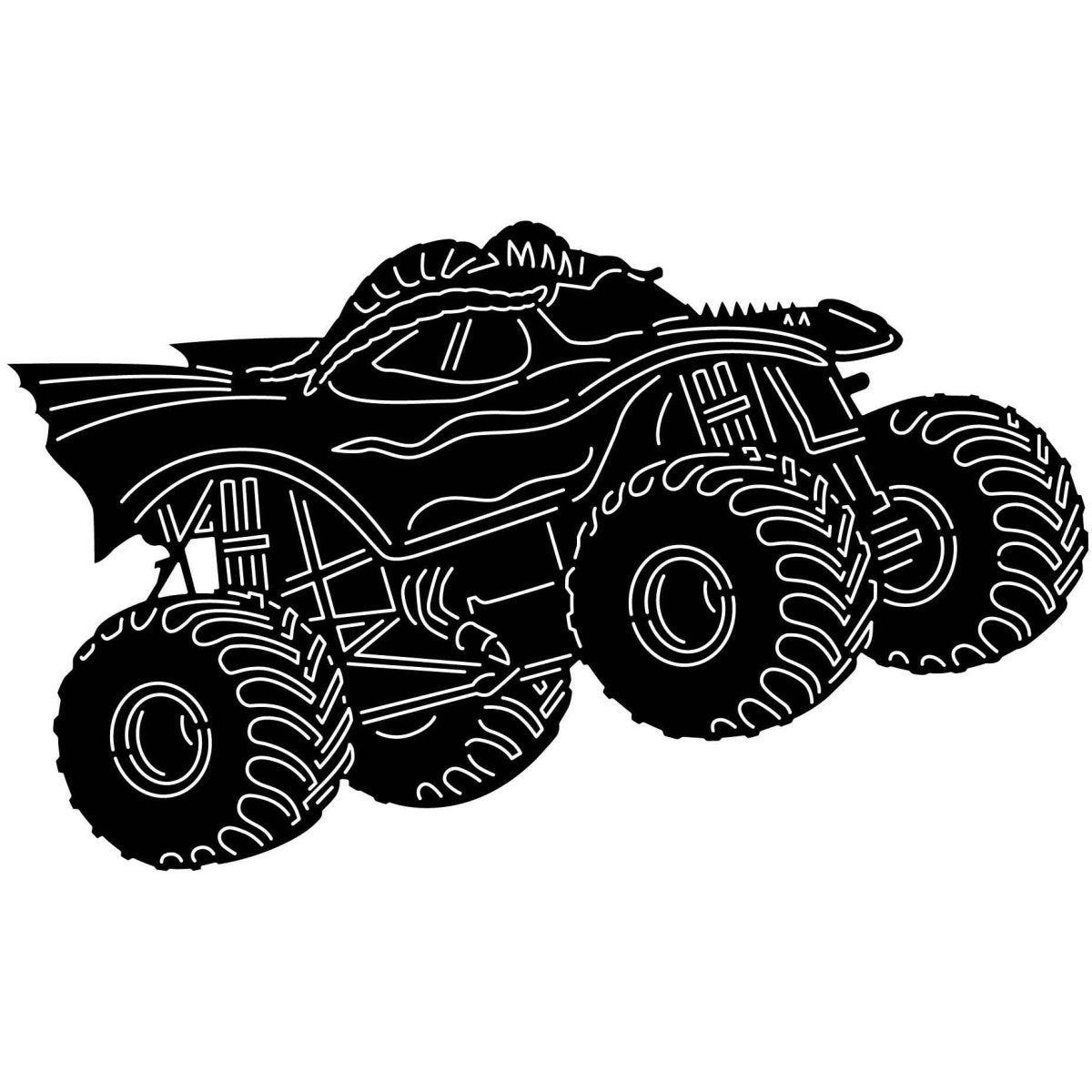 Monster Trucks 27 DXF File Cut Ready for CNC