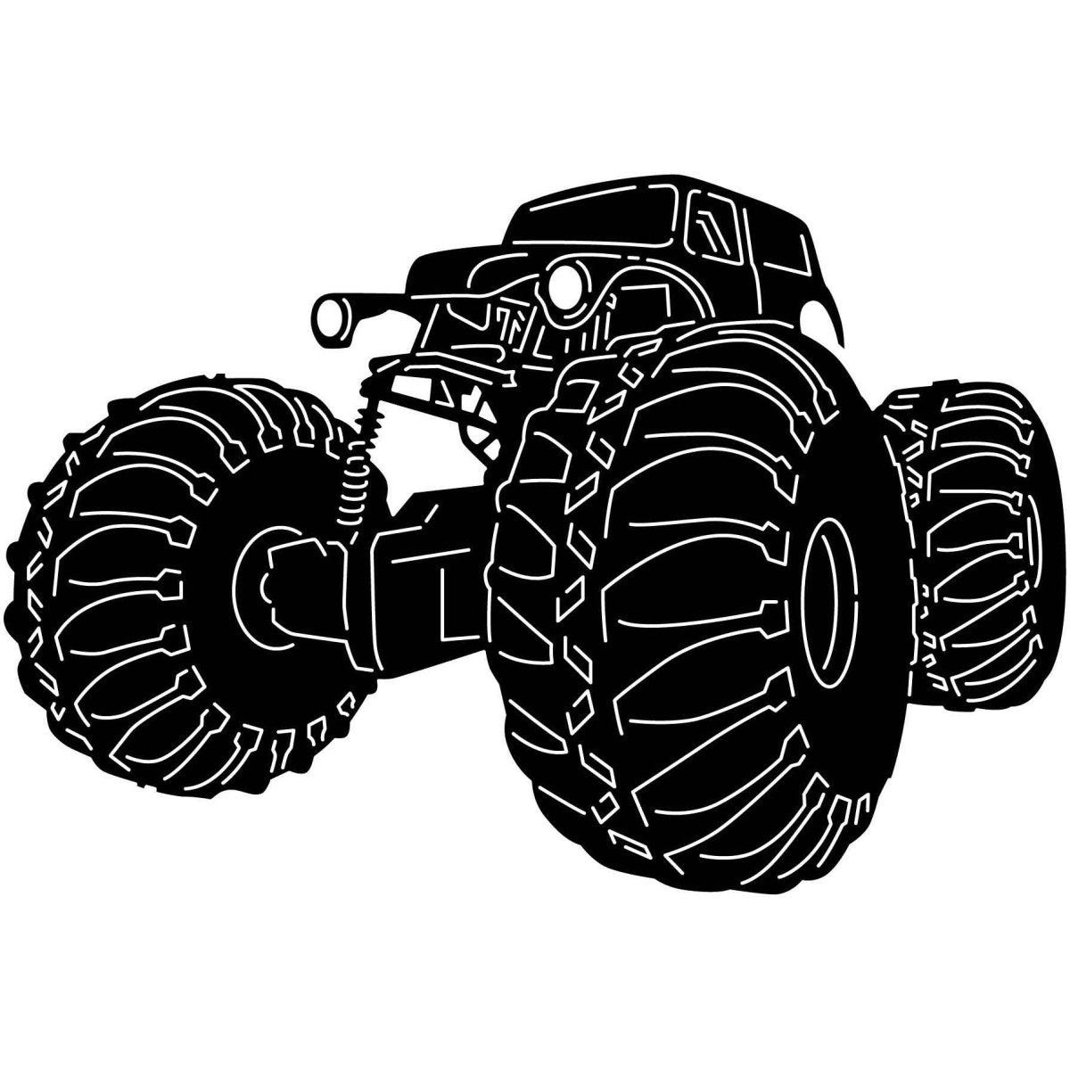 Monster Trucks 31 DXF File Cut Ready for CNC