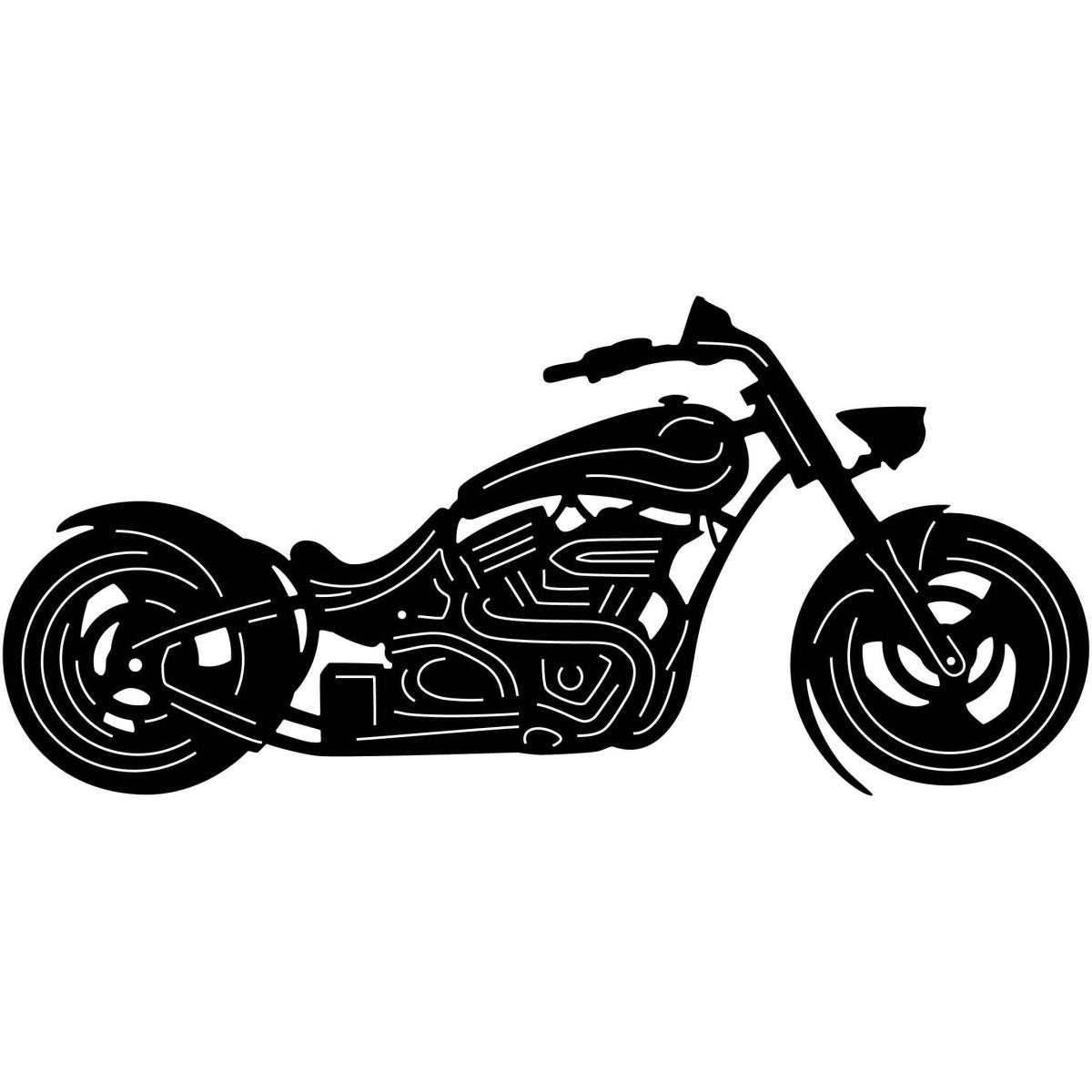 Motorcycle 001 DXF File Cut Ready for CNC