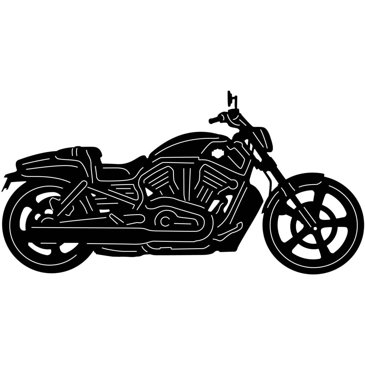 Motorcycle 002 DXF File Cut Ready for CNC