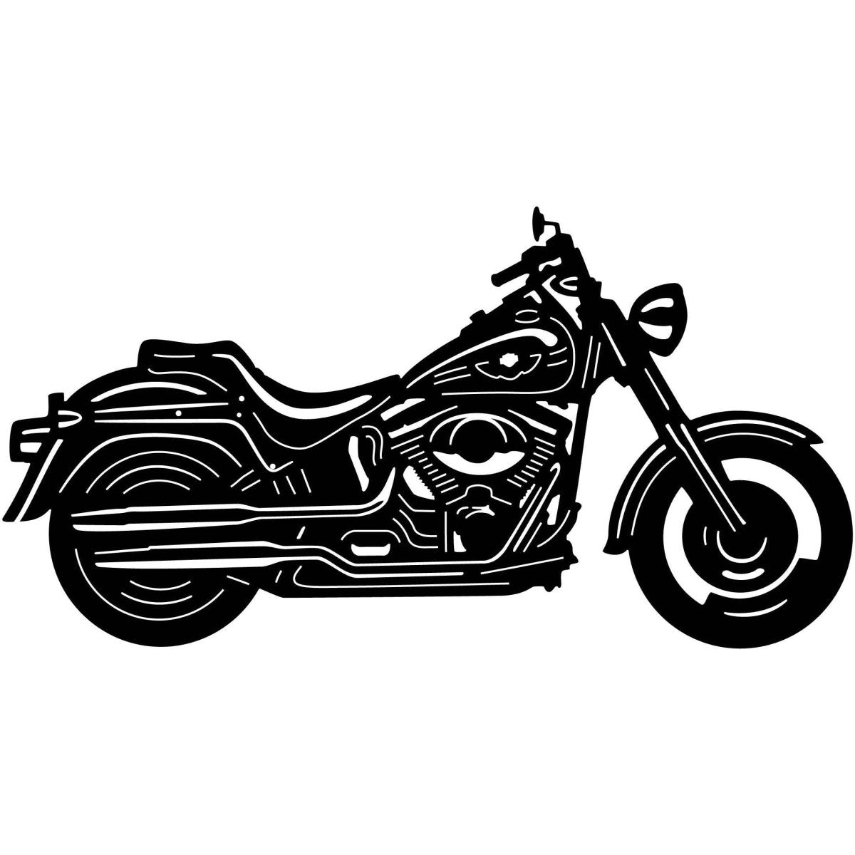 Motorcycle 009 DXF File Cut Ready for CNC