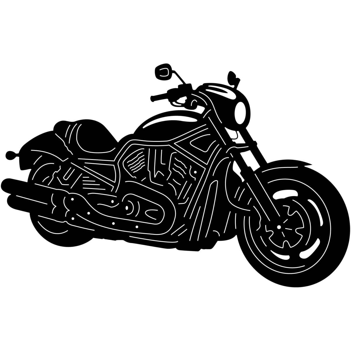 Motorcycle 010 DXF File Cut Ready for CNC