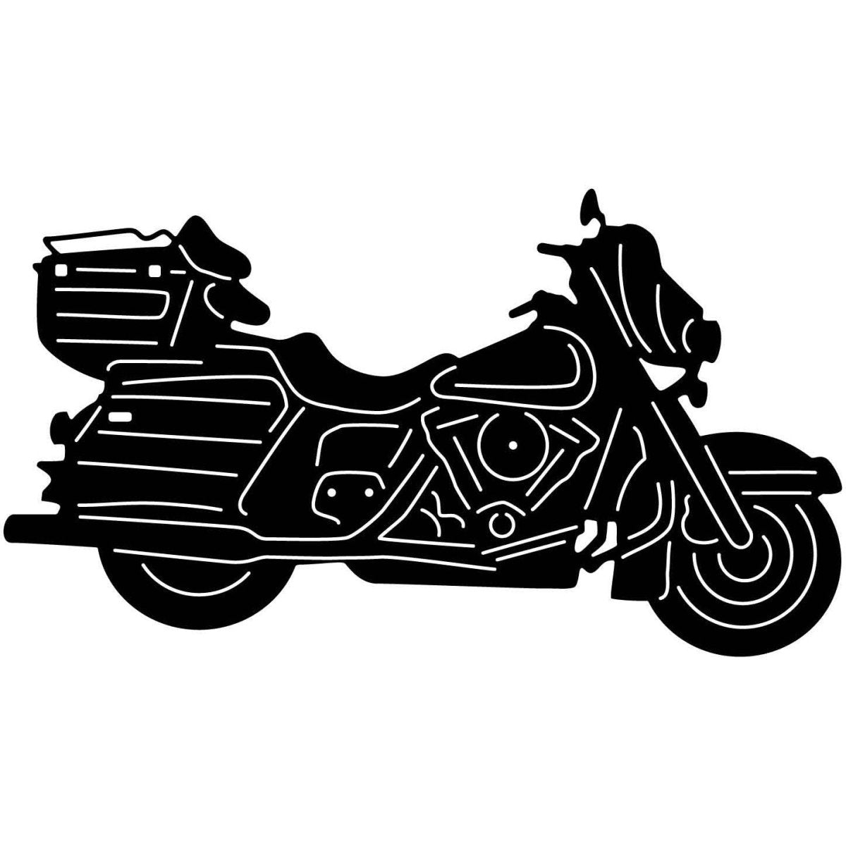 Motorcycle 015 DXF File Cut Ready for CNC