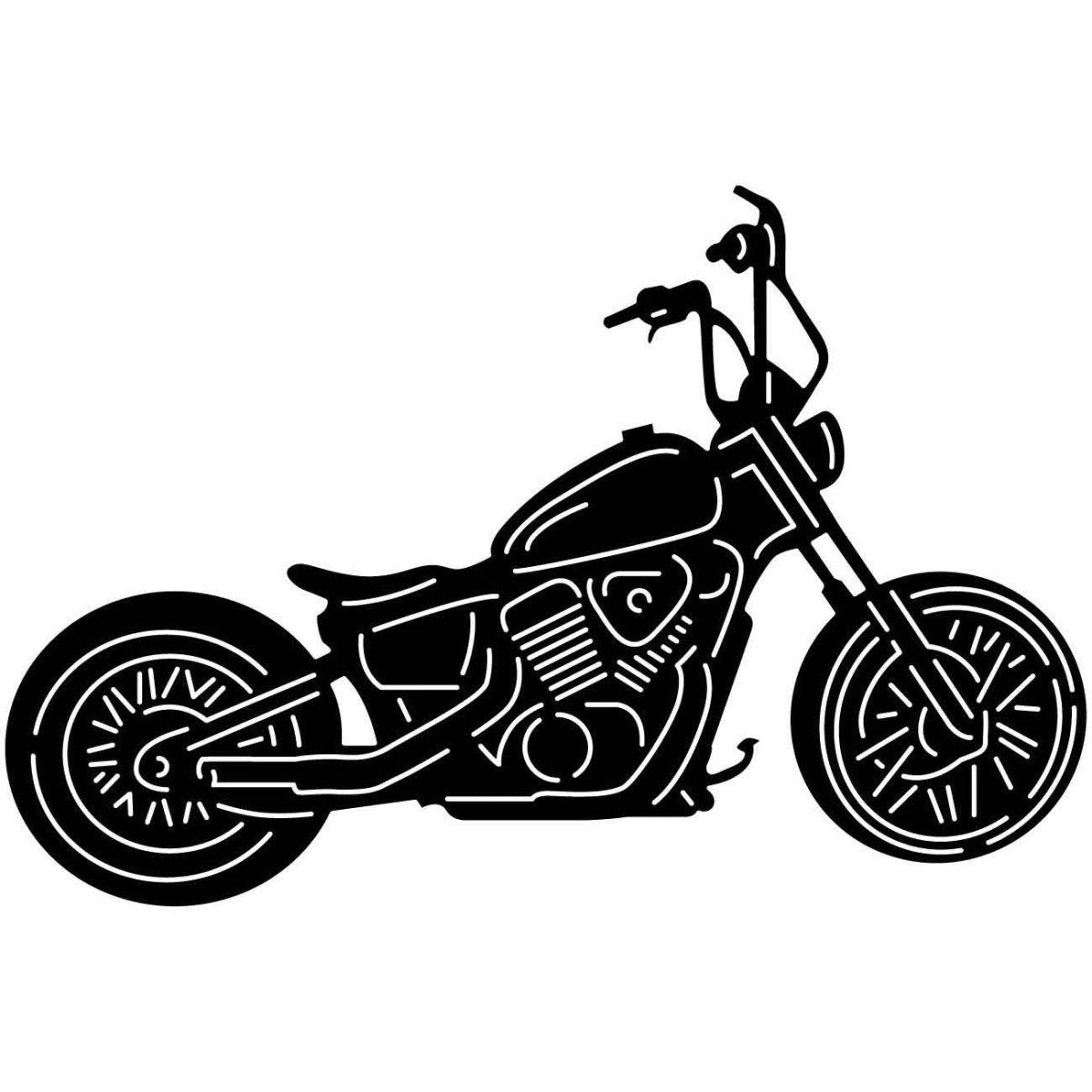 Motorcycle 018 DXF File Cut Ready for CNC