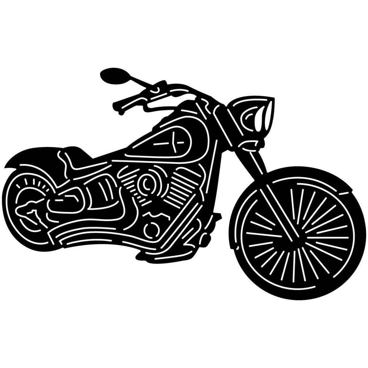 Motorcycle 019 DXF File Cut Ready for CNC