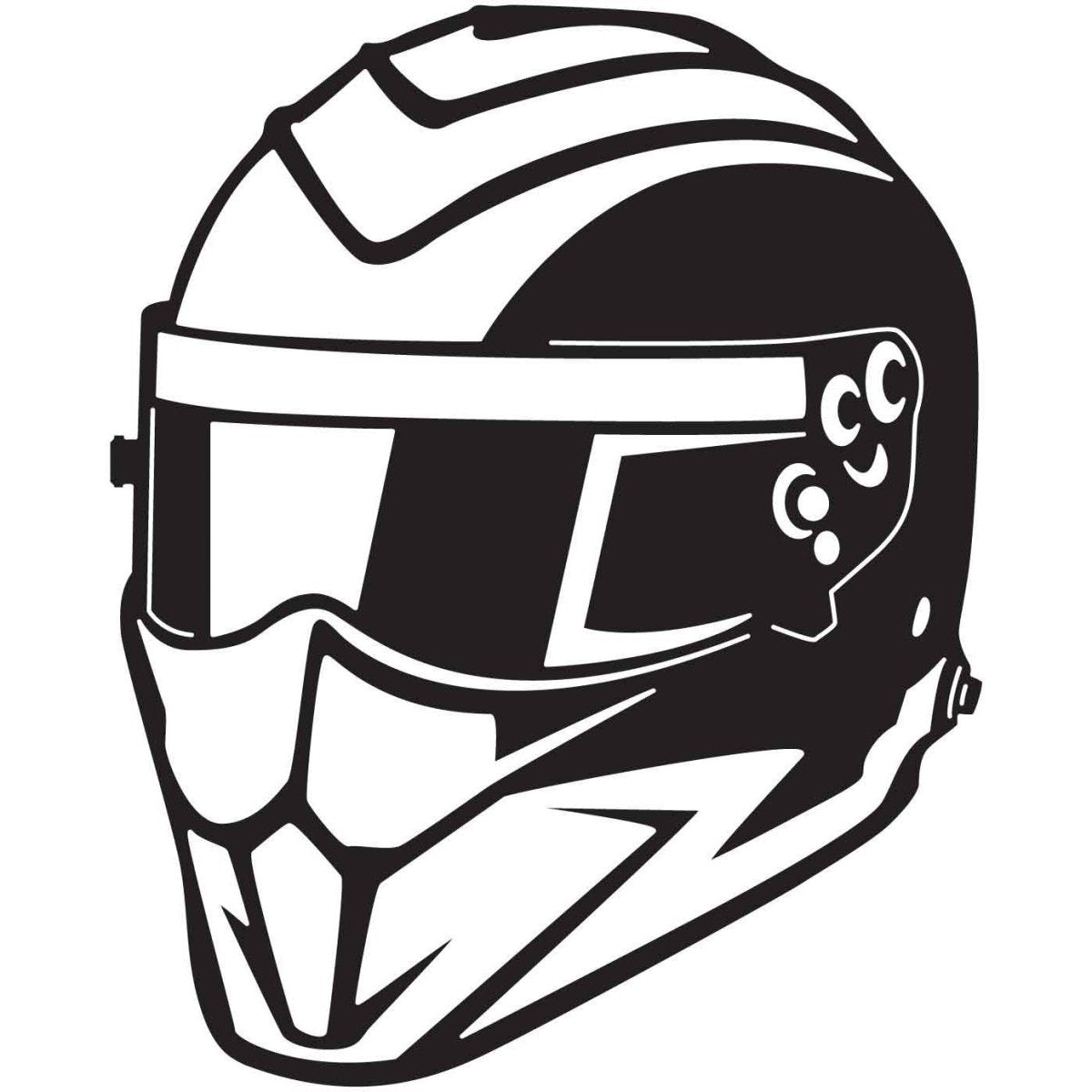 Motorcycle Helmet 18 DXF File Cut Ready for CNC