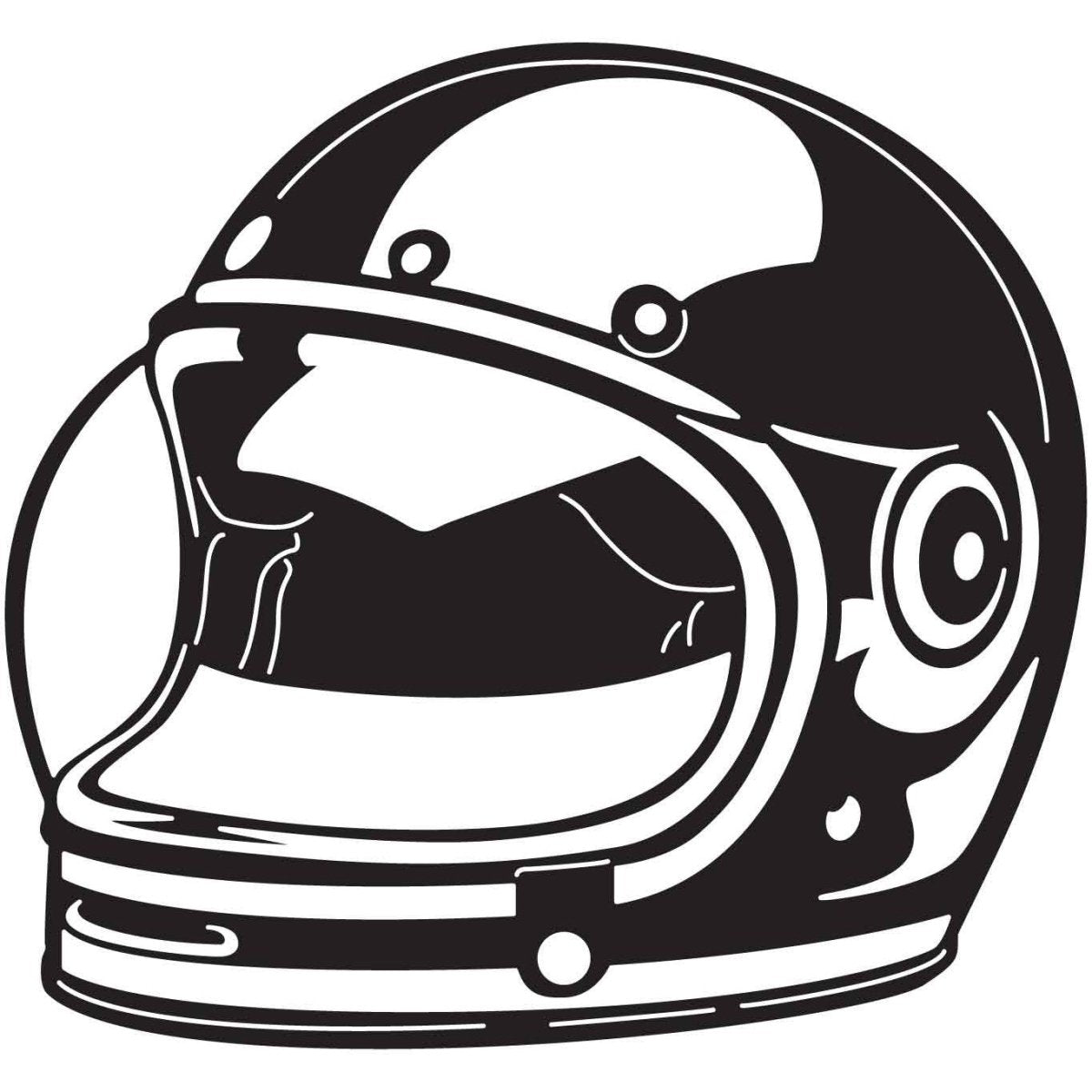 Motorcycle Helmet 23 DXF File Cut Ready for CNC