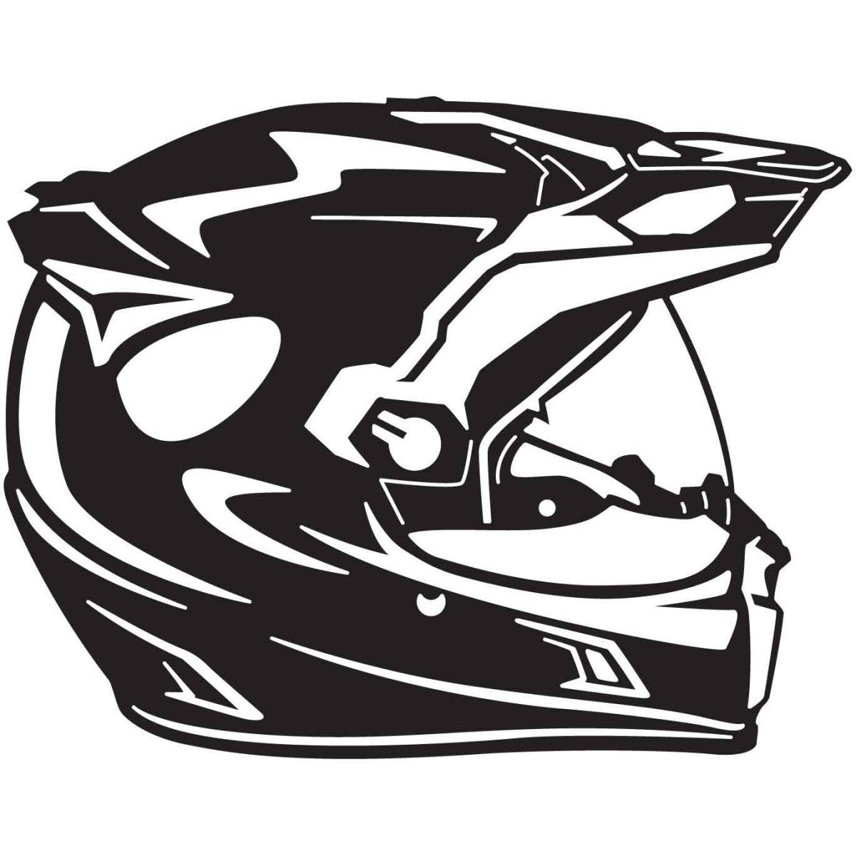 Motorcycle Helmet 26 DXF File Cut Ready for CNC