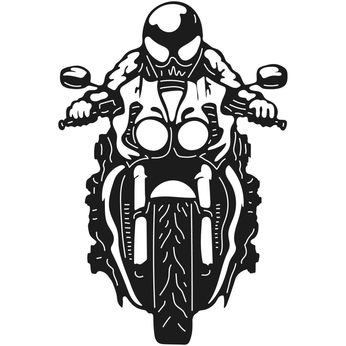 Motorcycles and Choppers 001 DXF File Cut Ready for CNC