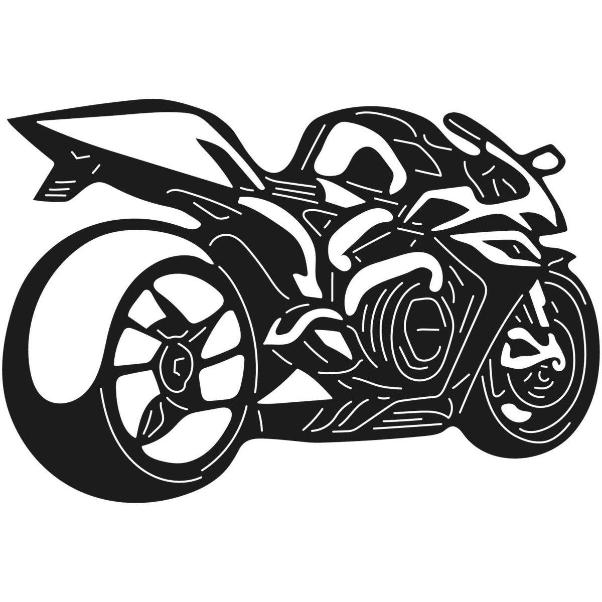 Motorcycles and Choppers 002 DXF File Cut Ready for CNC