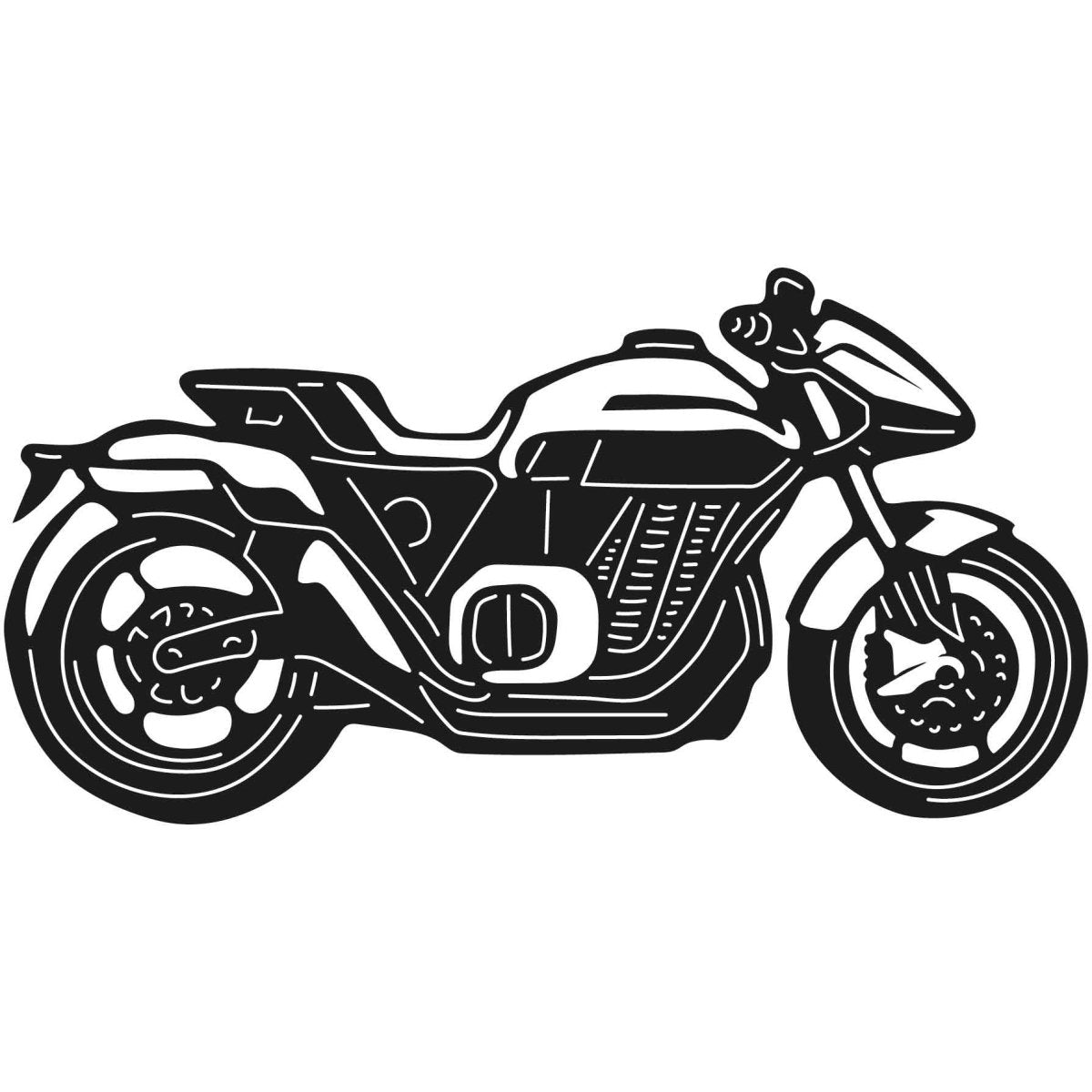 Motorcycles and Choppers 003 DXF File Cut Ready for CNC