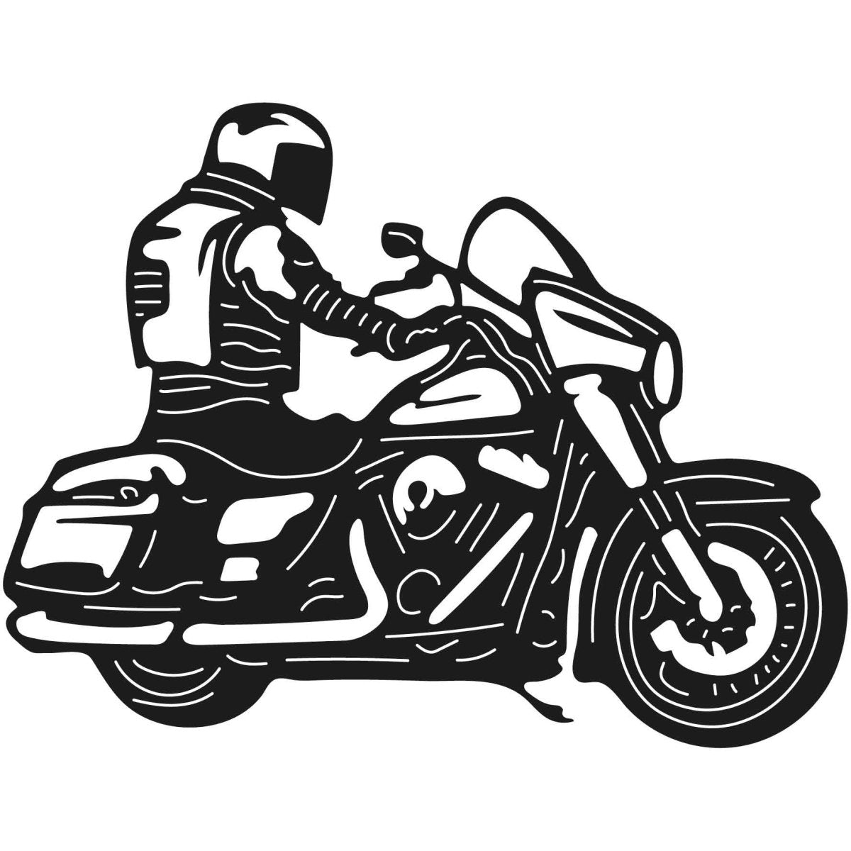 Motorcycles and Choppers 007 DXF File Cut Ready for CNC