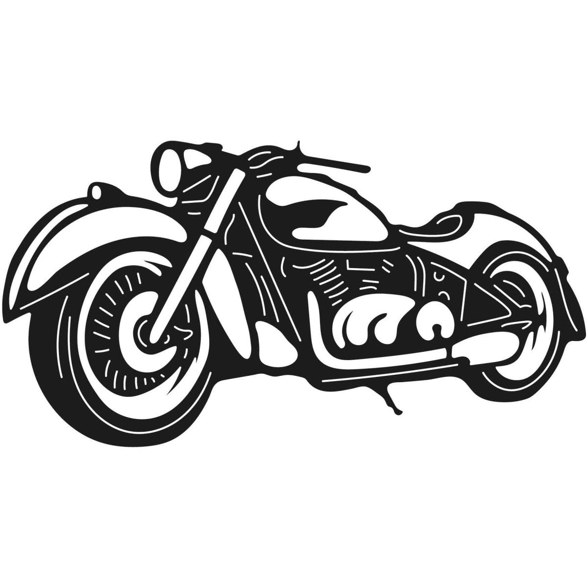 Motorcycles and Choppers 010 DXF File Cut Ready for CNC