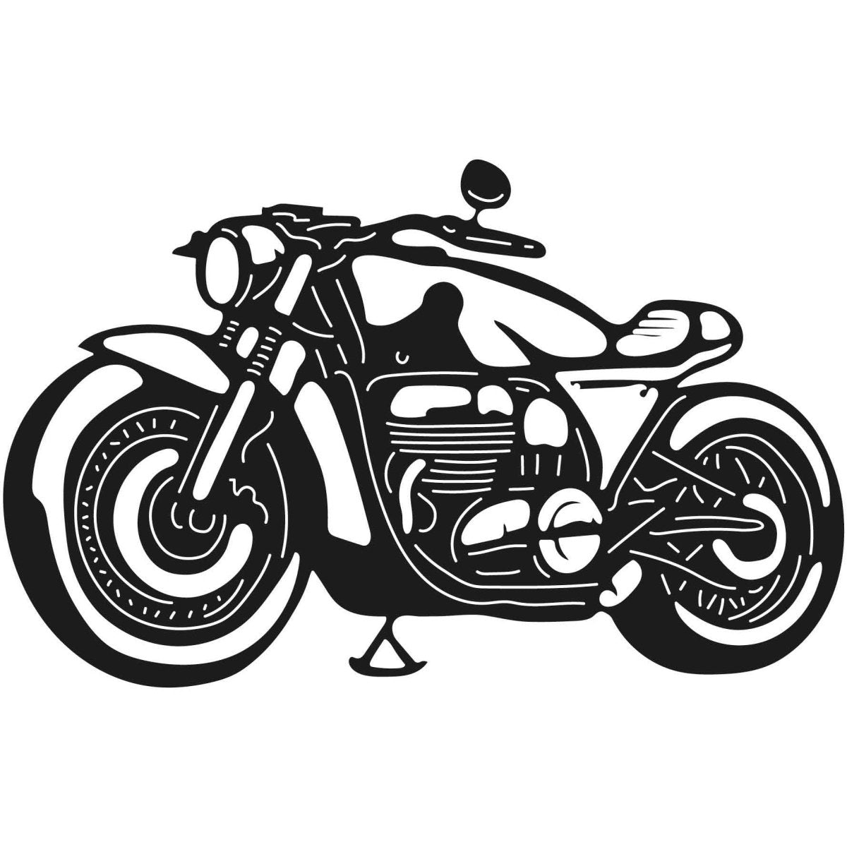 Motorcycles and Choppers 011 DXF File Cut Ready for CNC