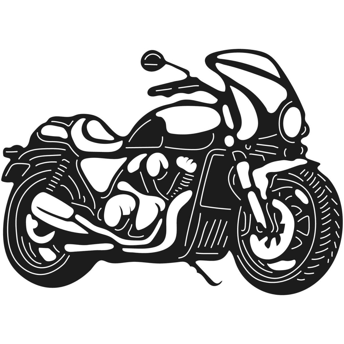 Motorcycles and Choppers 012 DXF File Cut Ready for CNC