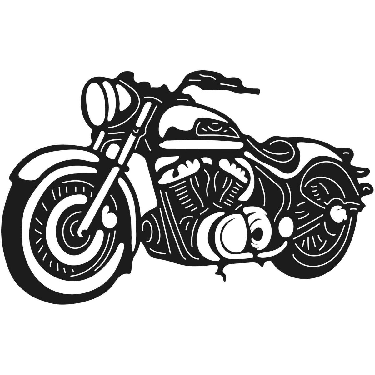 Motorcycles and Choppers 015 DXF File Cut Ready for CNC