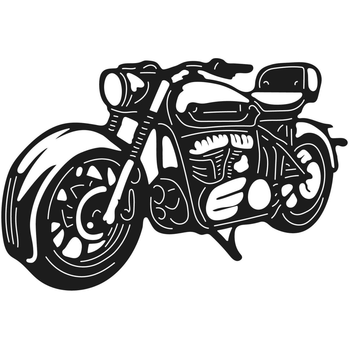 Motorcycles and Choppers 018 DXF File Cut Ready for CNC