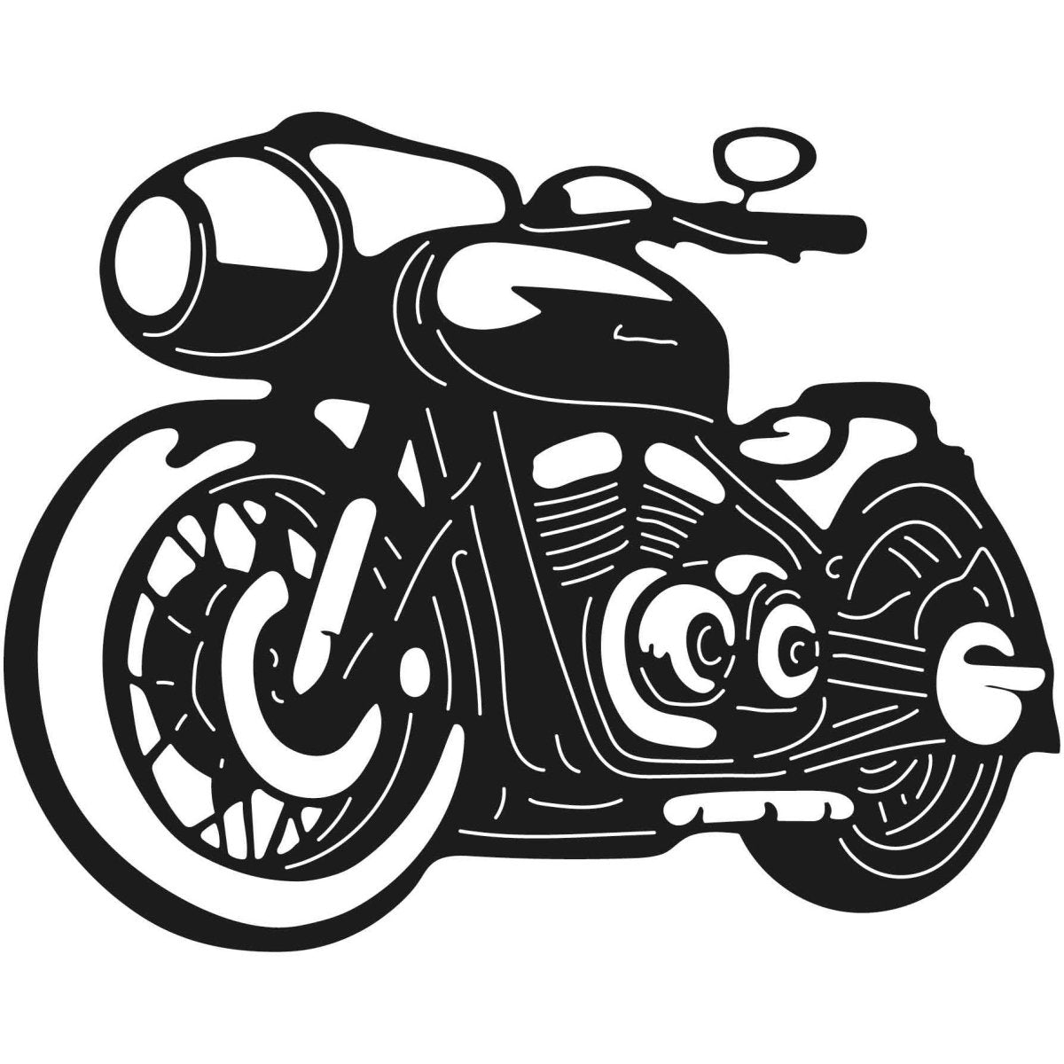 Motorcycles and Choppers 020 DXF File Cut Ready for CNC