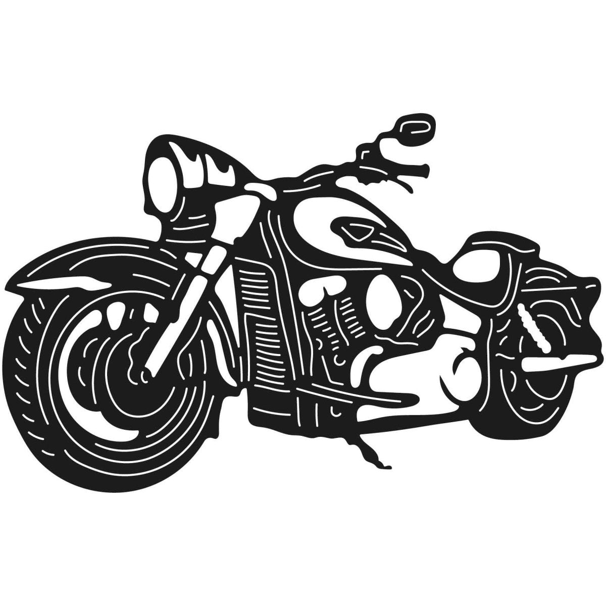 Motorcycles and Choppers 021 DXF File Cut Ready for CNC