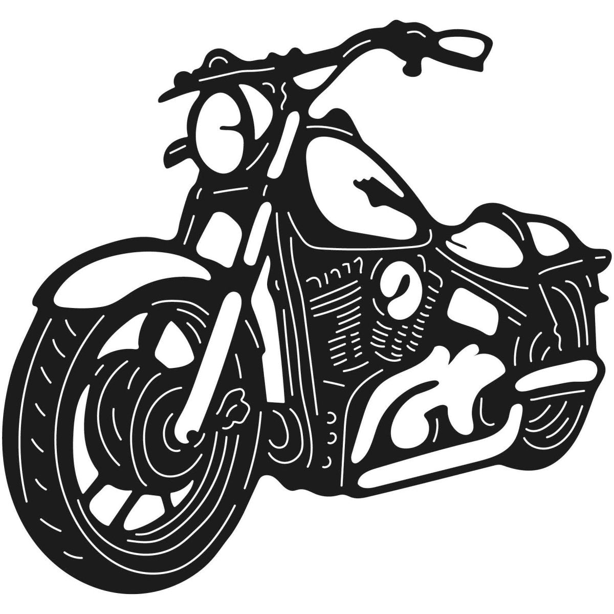 Motorcycles and Choppers 025 DXF File Cut Ready for CNC