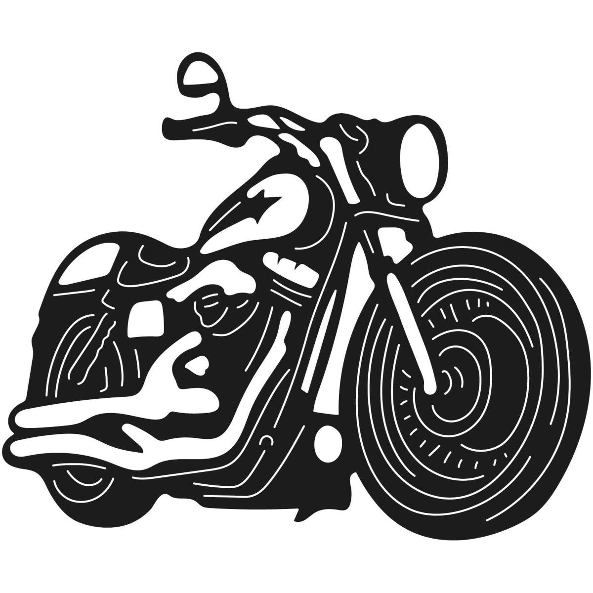 Motorcycles and Choppers 029 DXF File Cut Ready for CNC